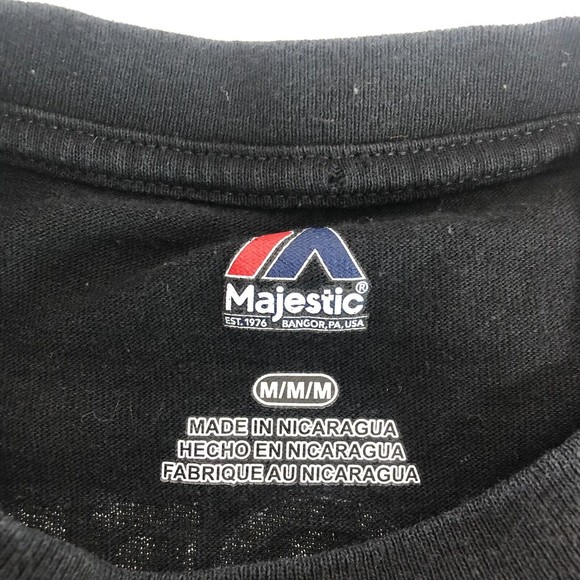 Antonio Brown Long Sleeve Shirt Medium, Black, Pittsburgh Steelers Majestic, #84 - Picture 4 of 8